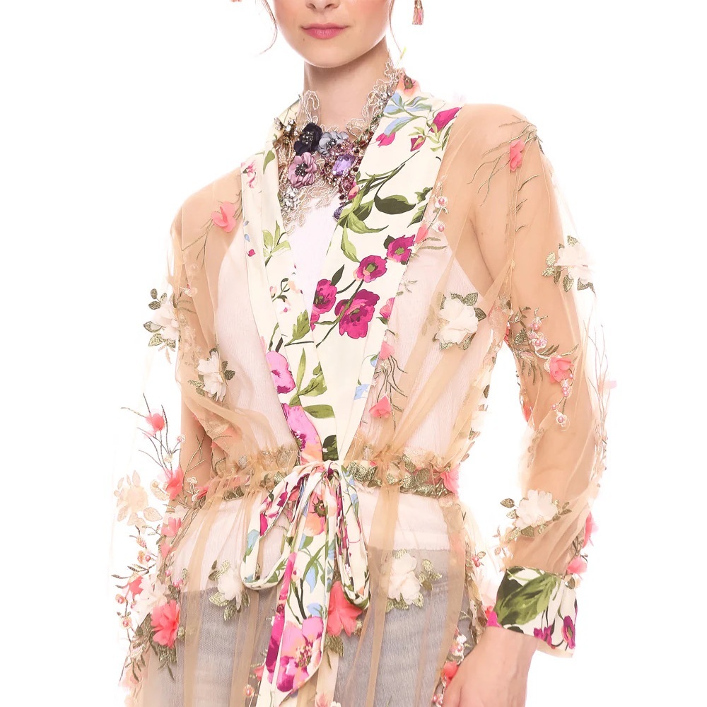 ARATTA FLORAL FANTASY KIMONO SIZE MEDIUM NWT - Picture 4 of 10